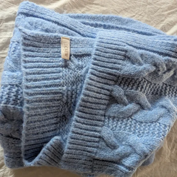 J. Crew Light Blue Scarf - Picture 1 of 3